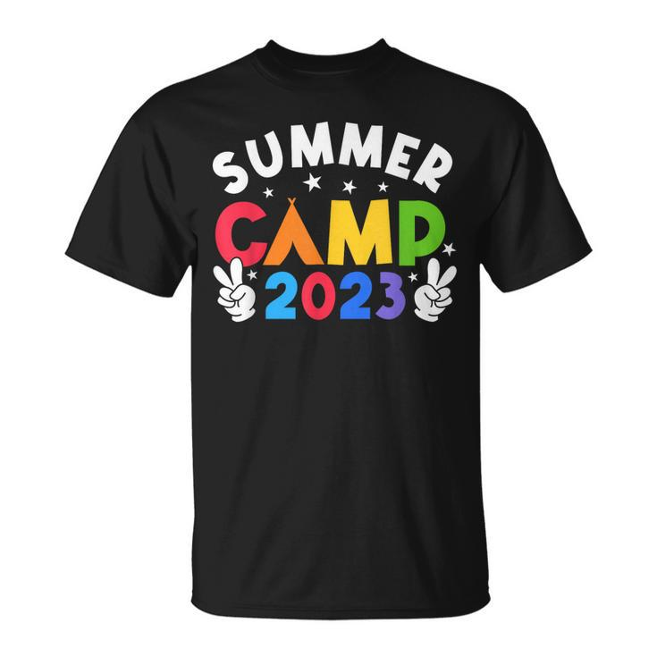 Summer Camp 2023 Vacation Retro Camping Family Cousin Crew  Unisex T-Shirt