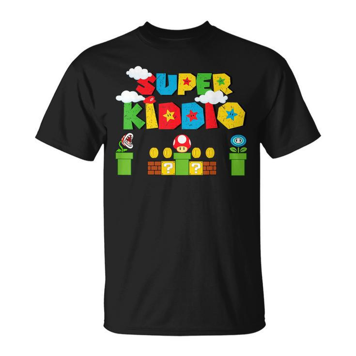 Super Kid Gamer Super Kiddio Kid Retro Vintage T-shirt