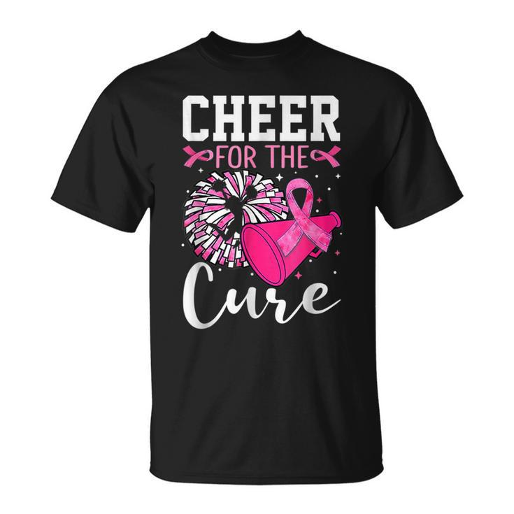 Support Pink Out Cheer For A Cures Breast Cancer Month T-Shirt