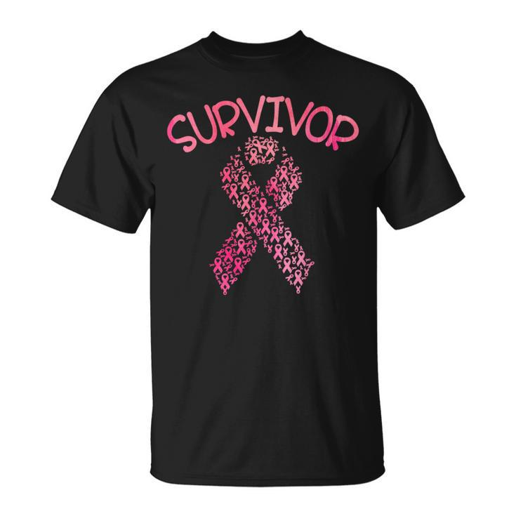 Survivor Pink Ribbon Won Breast Cancer Awareness T-Shirt