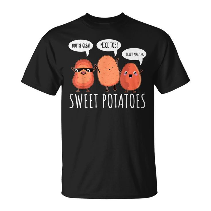 Sweet Potato Motivation Root Vegetable Camote Vegetarian T-Shirt