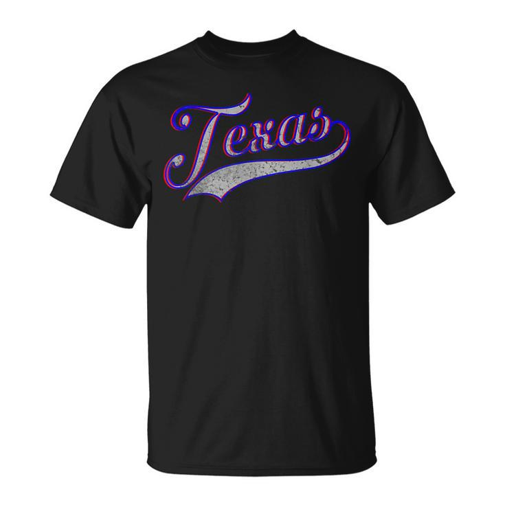 Texas Tx Baseball Distressed T-Shirt