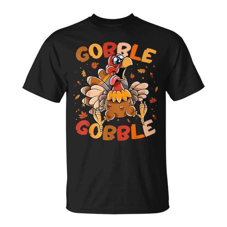 Thanksgiving Turkey Gobble Gobble T-Shirt