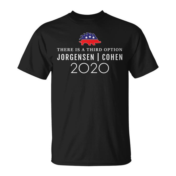 Third Option Libertarian Porcupine Jo Jorgensen Cohen 2020 T-Shirt