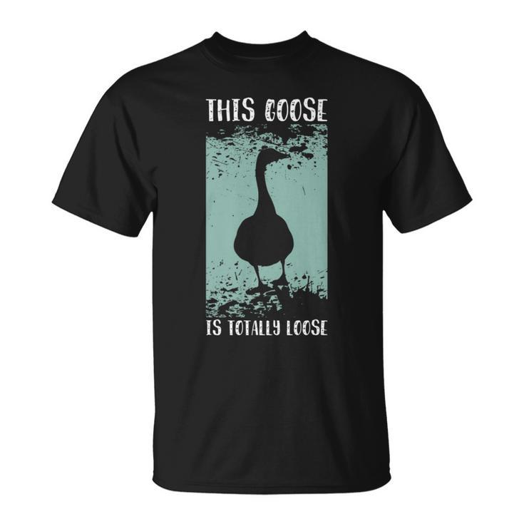 This Goose Is Totally Loose Retro   Unisex T-Shirt