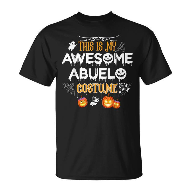 This Is My Awesome Grandpa Abuelo Costume Halloween Gift  Gift For Mens Unisex T-Shirt