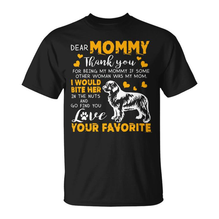 Tibetan Terrier Dear Mommy Thank You For Being My Mommy 2 Unisex T-Shirt
