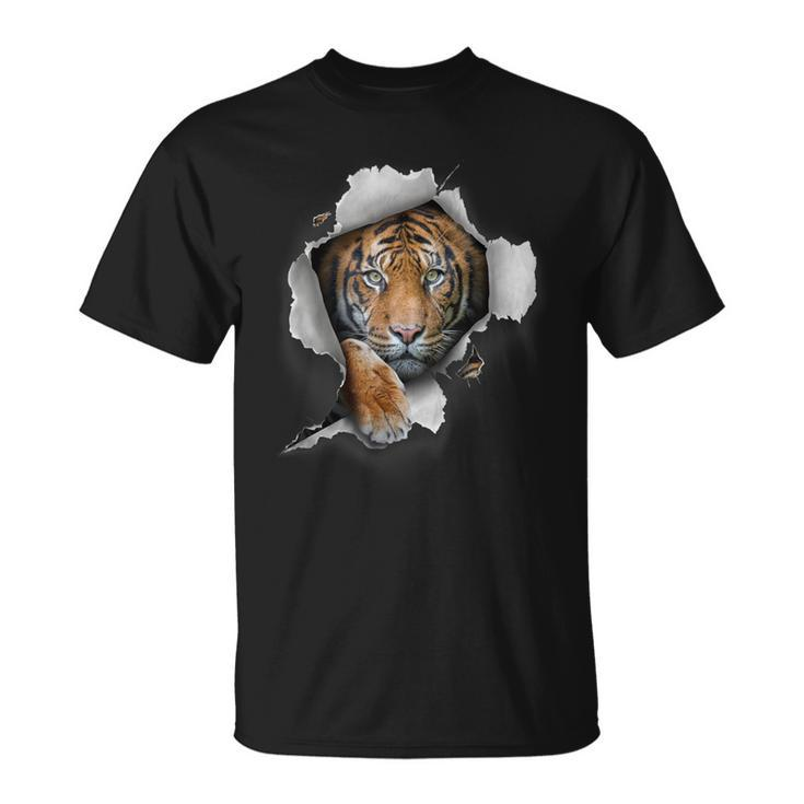 Tiger Lover Safari Animal Tiger Art Tiger T-Shirt