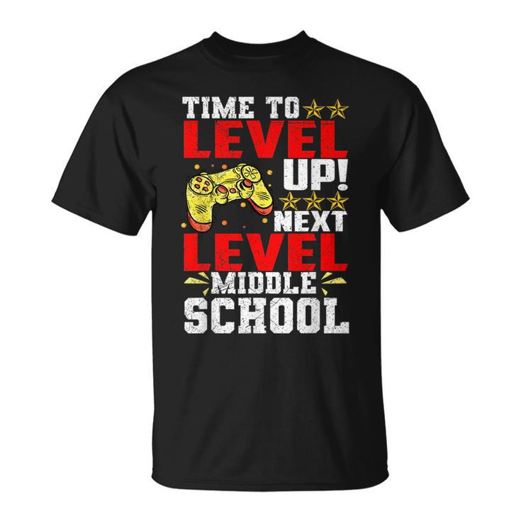 Time To Level Up Next Middle School Graduation Video Game  Unisex T-Shirt