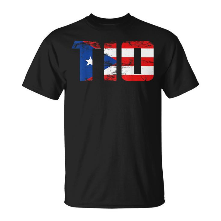 Tio Puerto Rico Flag Pride Fathers Day Puerto Rican Men  Unisex T-Shirt
