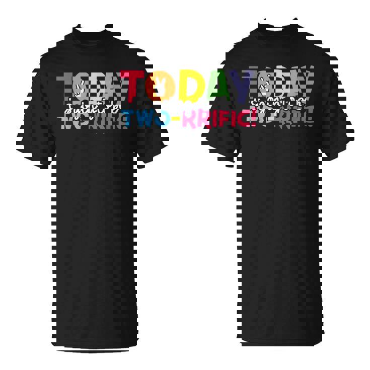 【in a row】Vera Line T-shirt Today Is Going To Be Tworrific Twosday 22223 Men's Back