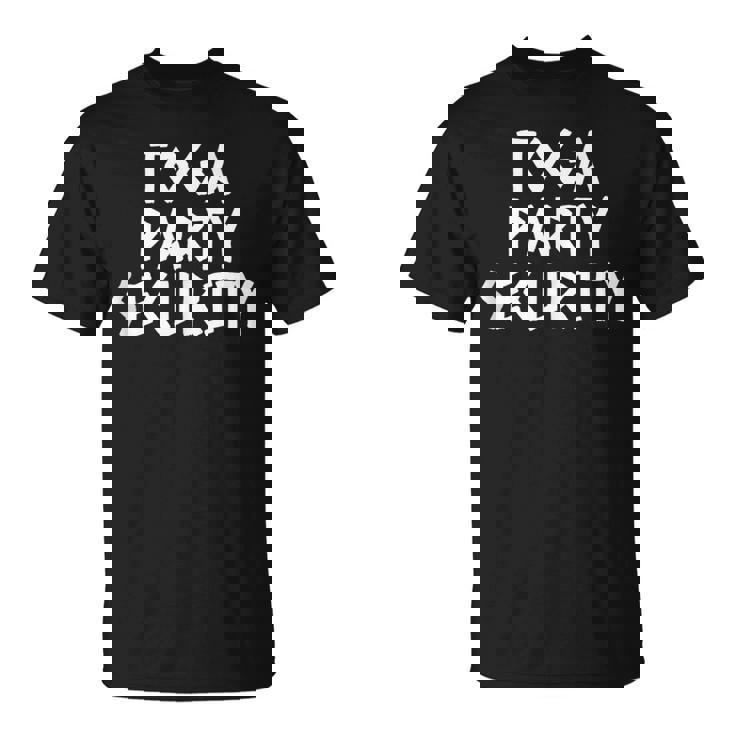Toga Party Security T-Shirt Funny Toga Party Costume Shirt
