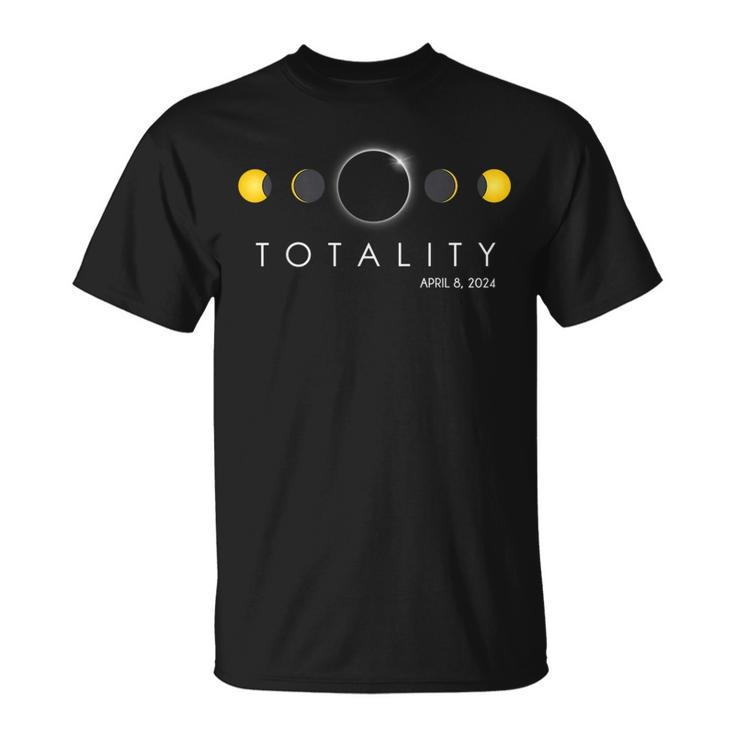 Total Solar Eclipse April 8 2024 Phases Totality  Unisex T-Shirt