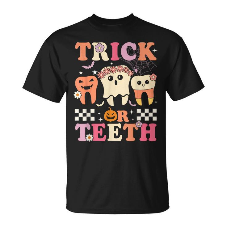 Trick Or Th Dental Treat Dentist Assistant Halloween T-Shirt