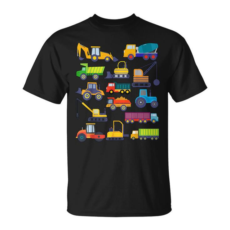 Truck Lover Boys Truck Construction Bulldozer Truck T-Shirt