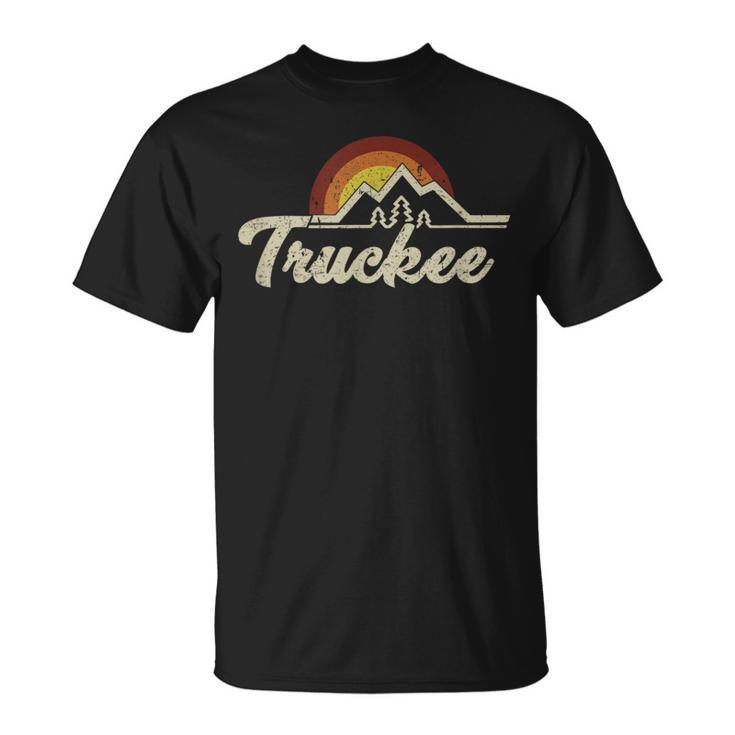 Truckee California Tahoe Retro Vintage Idea Souvenir T-Shirt