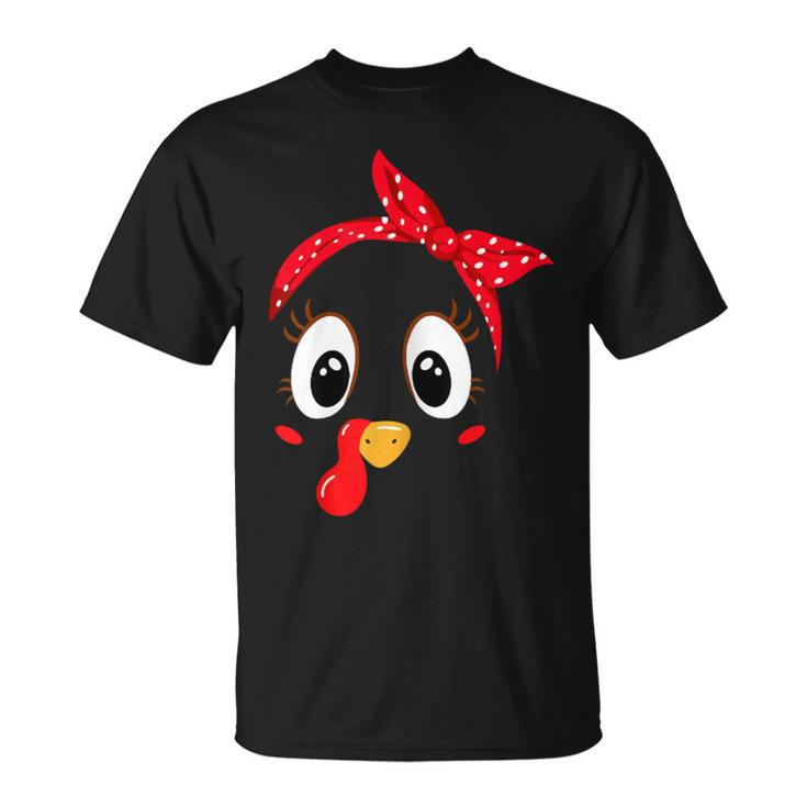 Turkey Face Red Headband Running Pilgrim Tro Unisex T-Shirt