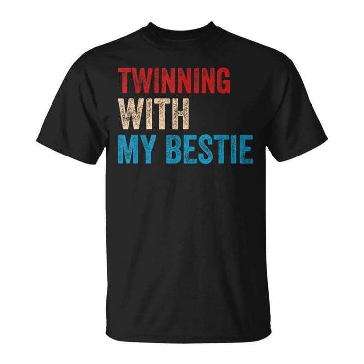 Twinning With My Bestie Boy Spirit Week Twin Day Best Friend T-Shirt