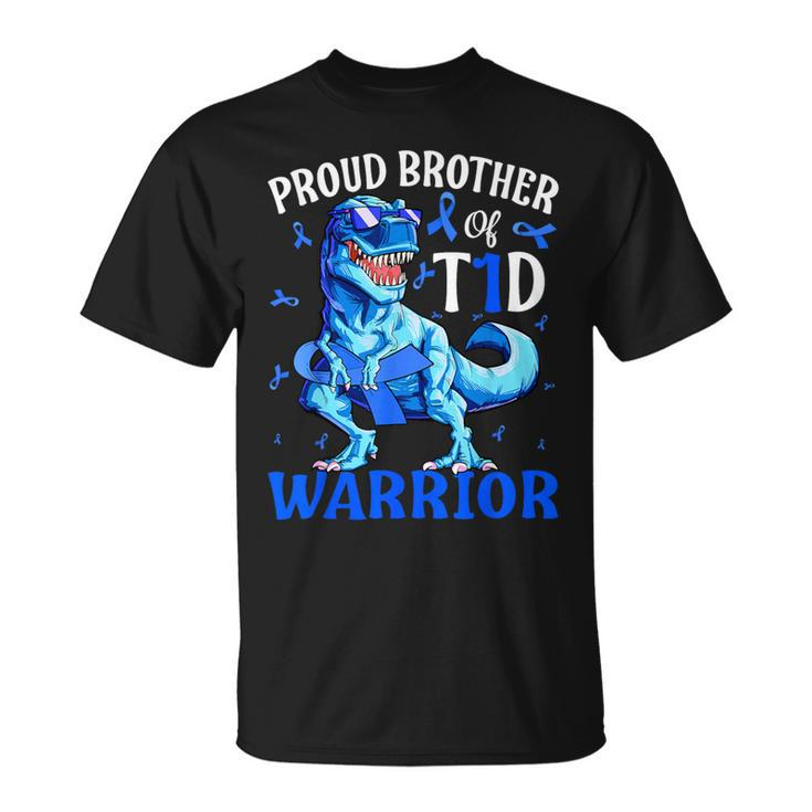 Type 1 Diabetes Proud Brother Of A T1d Warrior T-Shirt