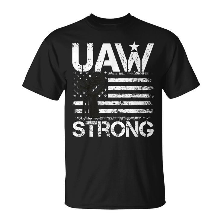 Uaw Strike 2023 United Auto Workers Union Uaw Strong Red T-Shirt