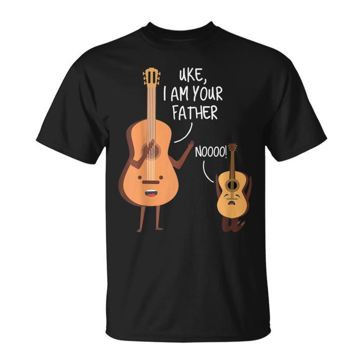 Uke I Am Your Father Funny Guitar Music Lover Ukulele  Unisex T-Shirt