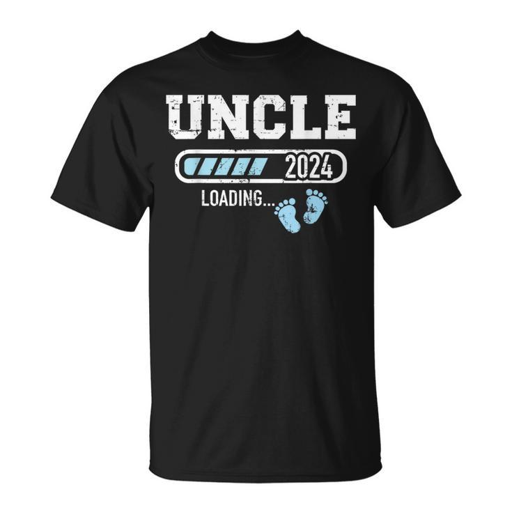 Uncle 2024 Loading For Pregnancy Announcement  Unisex T-Shirt
