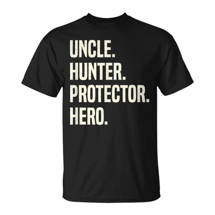 Uncle Hunter Protector Hero Uncle Profession Superhero  Unisex T-Shirt