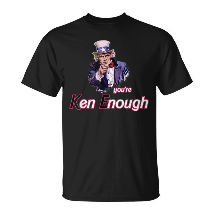 Uncle Sam Enough I Am Enough I'm Ken I Am Ken Kenenoug T-Shirt