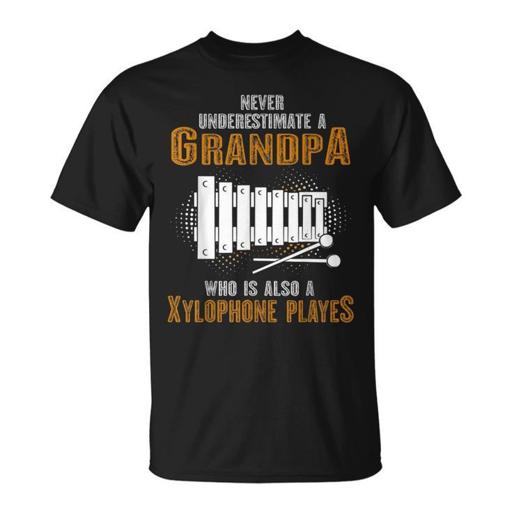 Never Underestimate Grandpa Who Is Also A Xylophone Player T-Shirt