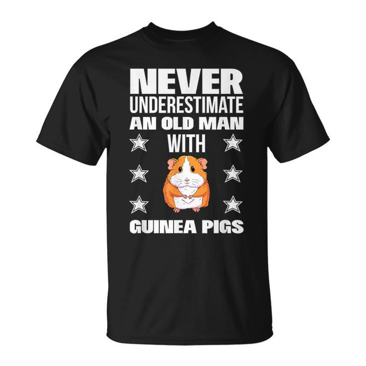 Never Underestimate An Old Man With Guinea Pigs T-Shirt