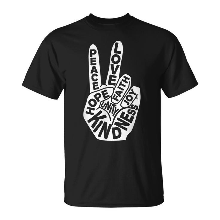 Unity Day Orange Anti Bullying Peace Love Sign Language T-Shirt