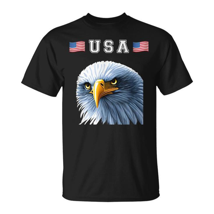 Usa 4Th Of July Patriotic Eagle American Flag Funny Graphic Patriotic Funny Gifts Unisex T-Shirt