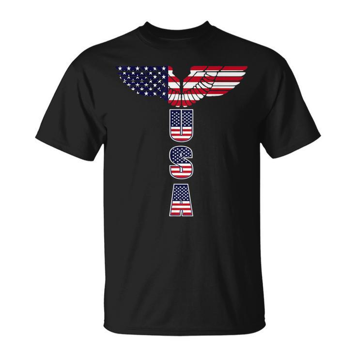 Usa - Bald Eagle Wings - 4Th Of July - Veterans  Usa Funny Gifts Unisex T-Shirt