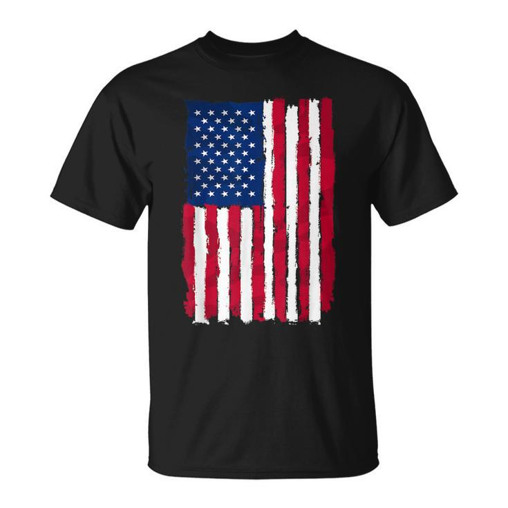 Usa Flag 4Th July Red American White Star Blue Stripes 4 Day  Unisex T-Shirt