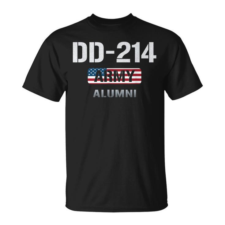 Usa Flag Dd214 Us Army Veteran Alumni Vintage  Unisex T-Shirt