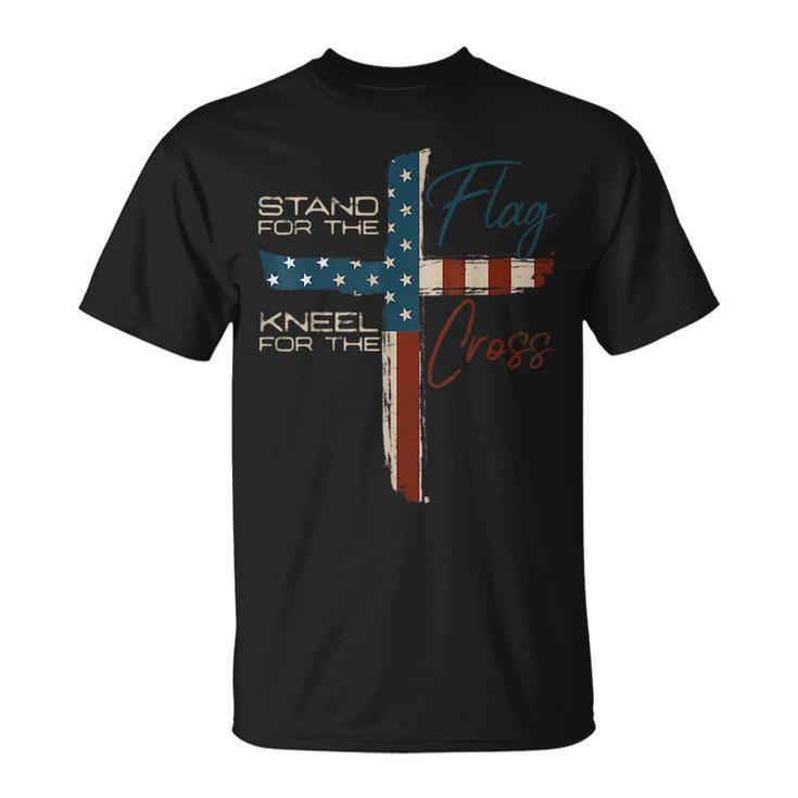 Usa Flag Religious Quote 4Th Of July Christian Faith Unisex T-Shirt