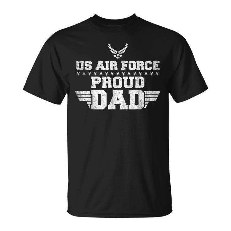 Usaf Proud Usa Air Force Dad Military Veteran Pride  Gift For Men Unisex T-Shirt