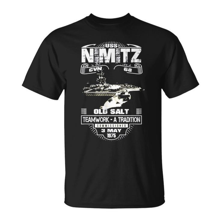 Uss Nimitz Old Salt Since 1975 Cvn 68  Unisex T-Shirt