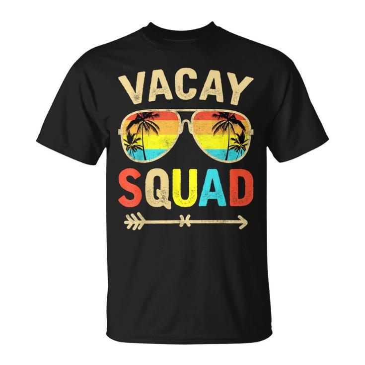 Vacay Squad Beach Summer Vacation Family Matching Trip T-Shirt