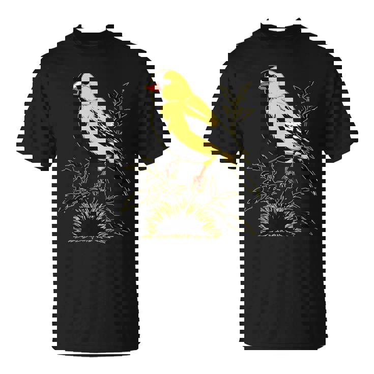 Ventage American Goldfinch Graphic Cute American Goldfinch T-Shirt