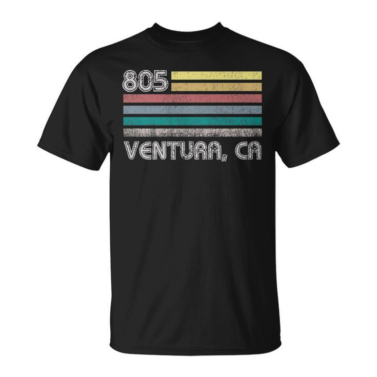 Ventura California Area Code 805 Retro Flag Pride   Unisex T-Shirt