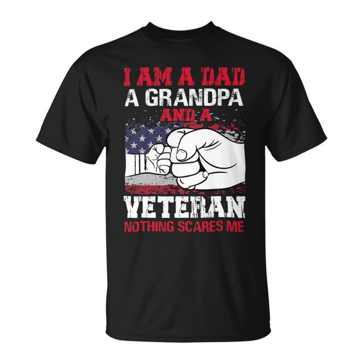 Veteran Vets Soldier Honor Duty America Grandpa Veterans Unisex T-Shirt