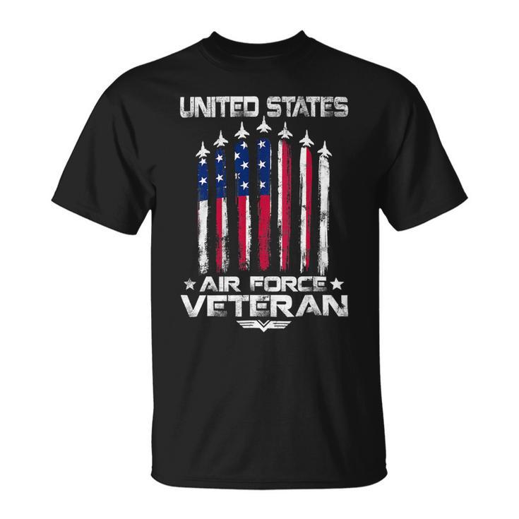 Veteran Vets US Air Force Us Veterans 4Th Of July American Flag 110 Veterans Unisex T-Shirt