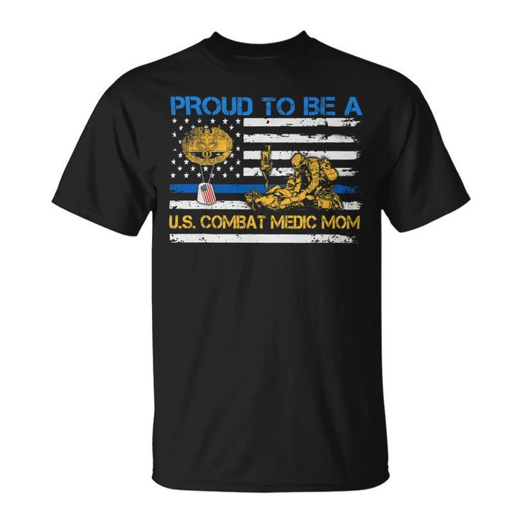 Veteran Vets Us Army Proud Combat Medic Mom Veteran Medical Military Flag Veterans Unisex T-Shirt