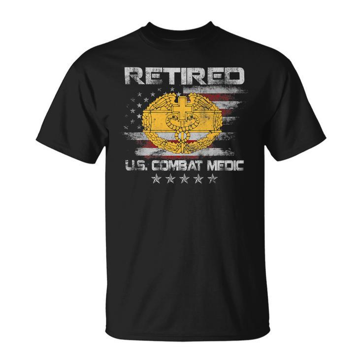 Veteran Vets US Army Retired Combat Medic Proud Veteran Medical Military 149 Veterans Unisex T-Shirt