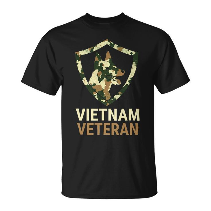 Veteran Vets Vietnam Veteran Dog Handler K9 Veterans Unisex T-Shirt