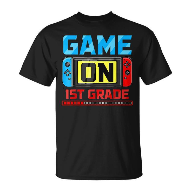 Video Game On 1St Grade Gamer Back To School First Day Unisex T-Shirt