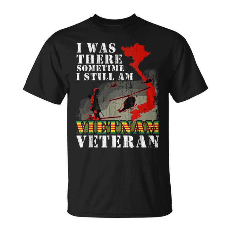 Vietnam Veteran Military Sodier Veterans Day American Flag  Unisex T-Shirt