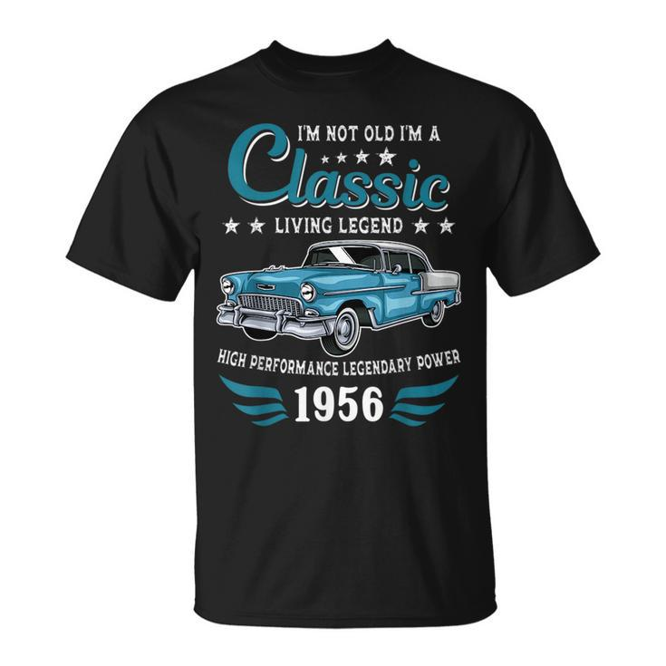 Vintage 1956 Birthday Classic Car For Legends Born In 1956 T-shirt