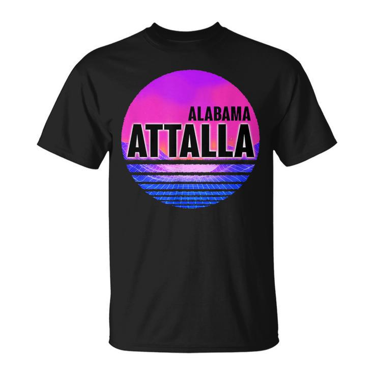 Vintage Attalla Vaporwave Alabama T-Shirt